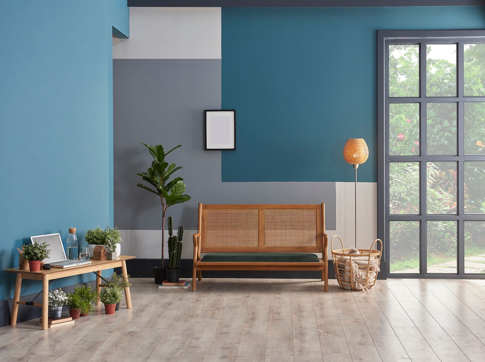 blue walls in new room