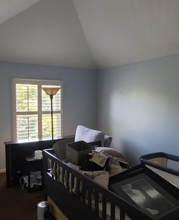 new blue room interior painting