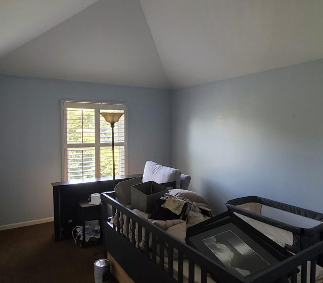 new blue room interior painting