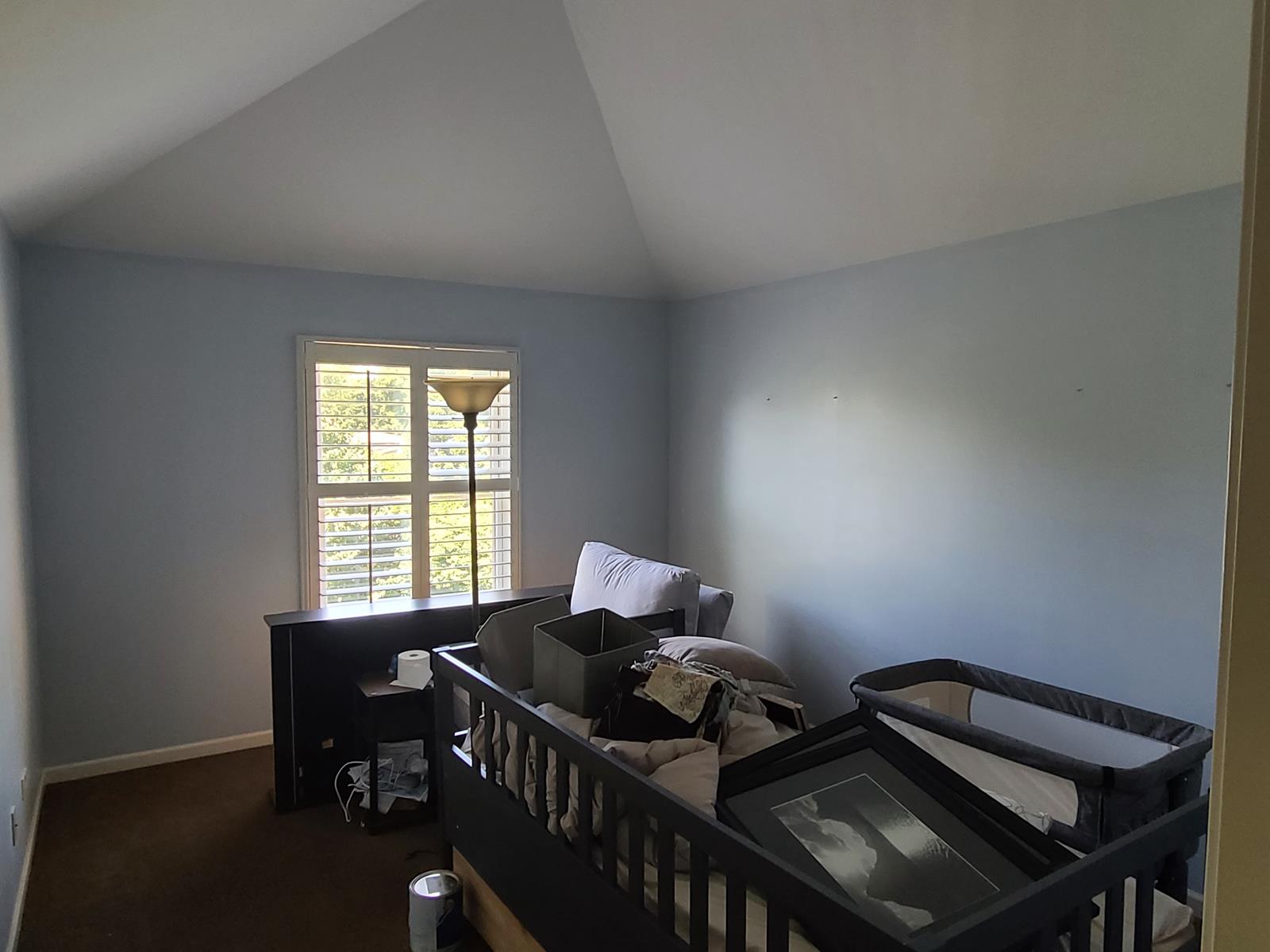 new blue room interior painting